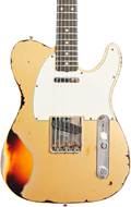 Fender Custom Shop 1960 Telecaster Custom Heavy Relic Aged Aztec Gold Over 3 Colour Sunburst #cz557311
