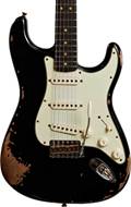 Fender Custom Shop 1963 Stratocaster Heavy Relic Aged Black #CZ556281