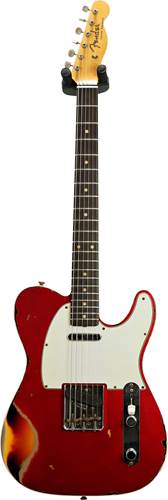 Fender Custom Shop 1960 Telecaster Custom Heavy Relic Aged Candy Apple Red over 3 Colour Sunburst #CZ557210