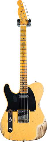 Fender Custom Shop 1951 Telecaster Heavy Relic Aged Butterscotch Blonde Left Handed #R109113