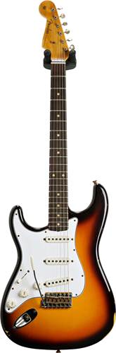Fender Custom Shop 1959 Stratocaster Relic Super Faded Aged 3 Colour Chocolate Sunburst Left Handed #CZ556349