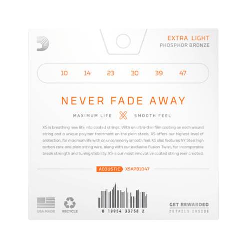 D'Addario XSAPB1047 Acoustic Phosphor Bronze Extra Light 10-47 D'Addario XSAPB1047 Acoustic Phosphor Bronze Extra Light 10-47