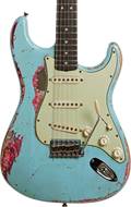 Fender Custom Shop 62 Stratocaster Heavy Relic Daphne Blue over Pink Paisley Master Built by Jason Smith #R110089