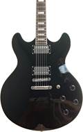 D'Angelico Premier DC Stop-bar No F Holes Black (Ex-Demo) #US3969