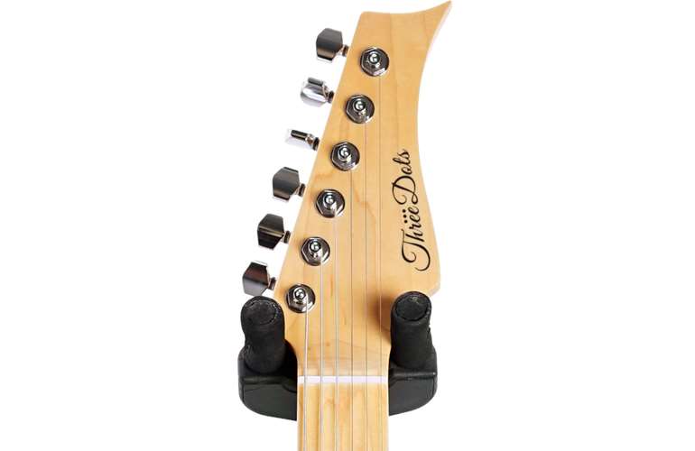 Three Dots S Model Sunset Orange Metallic Maple Fingerboard Three Dots S Model Sunset Orange Metallic Maple Fingerboard