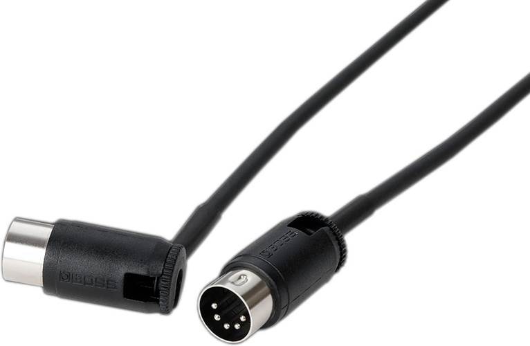BOSS 1ft MIDI Cable With Adjustable Cable Angle