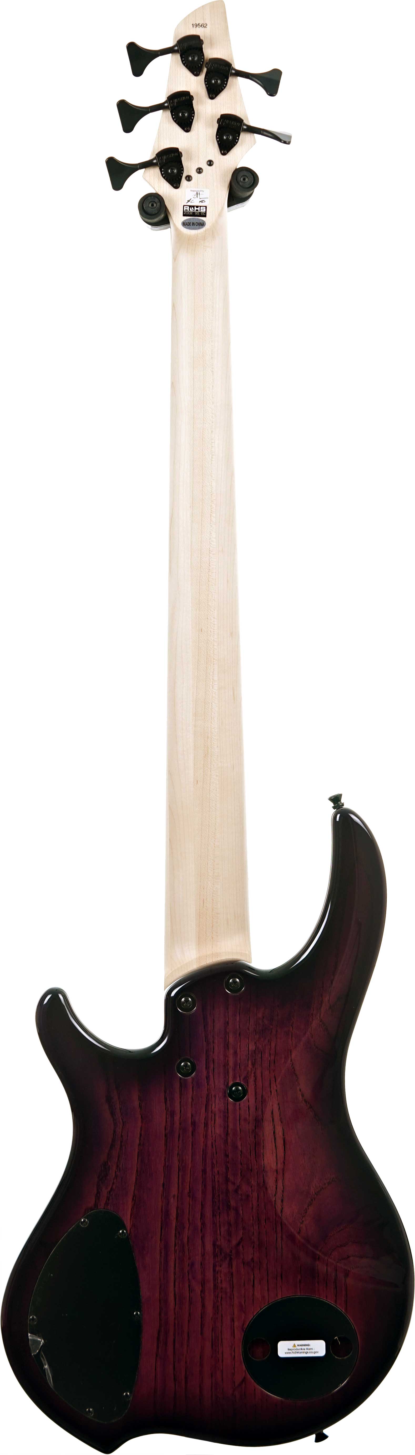 Dingwall Combustion 3 Pickup 5 String Ultraviolet Quilt Maple Fingerboard #19562