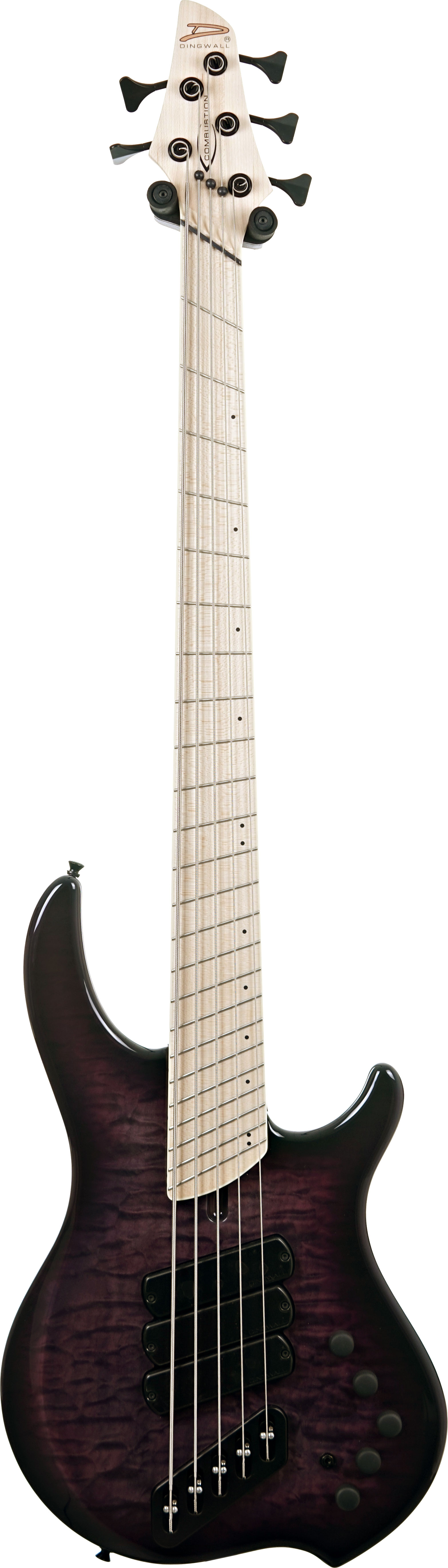 Dingwall Combustion 3 Pickup 5 String Ultraviolet Quilt Maple Fingerboard #19562