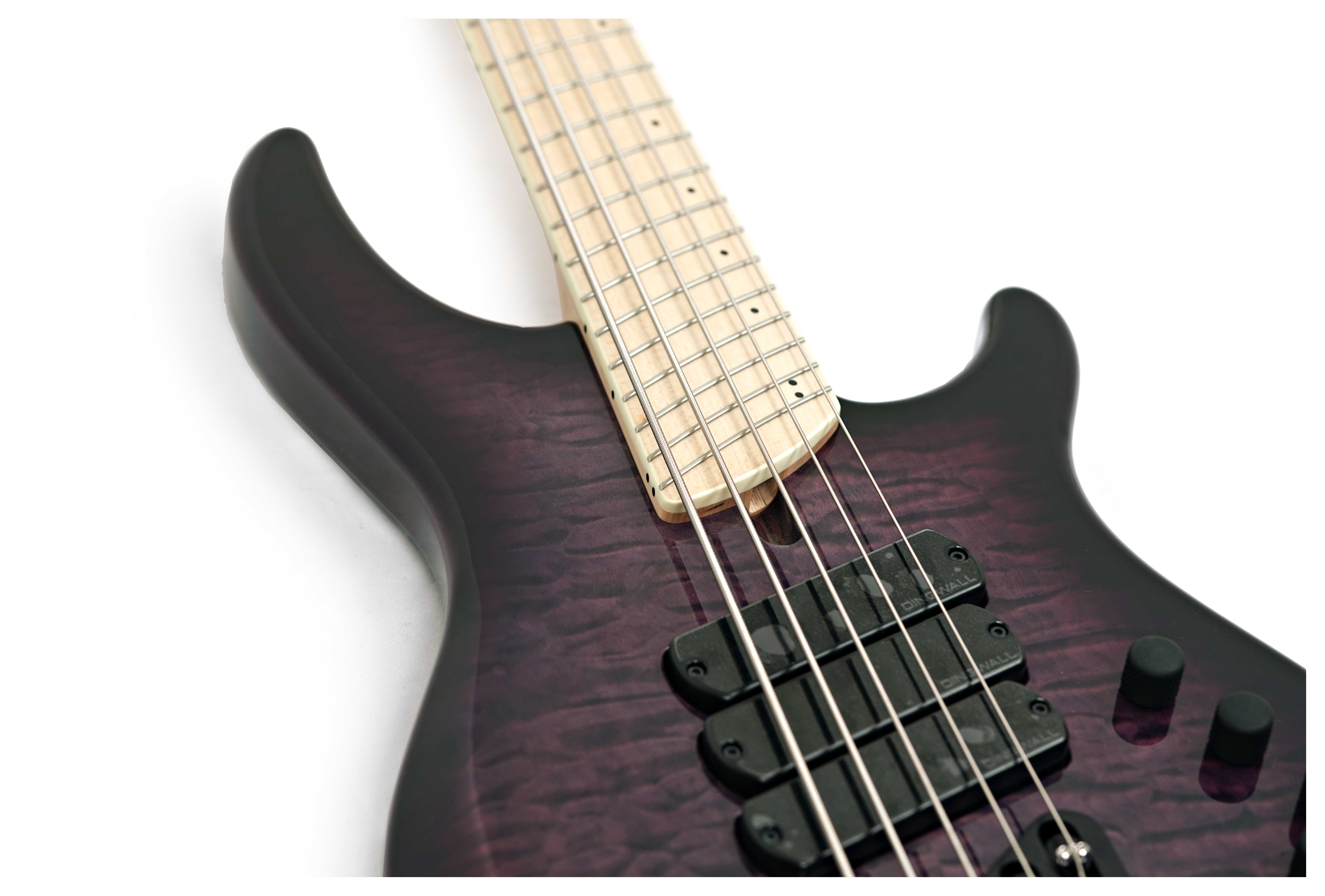Dingwall Combustion 3 Pickup 5 String Ultraviolet Quilt Maple Fingerboard #19562
