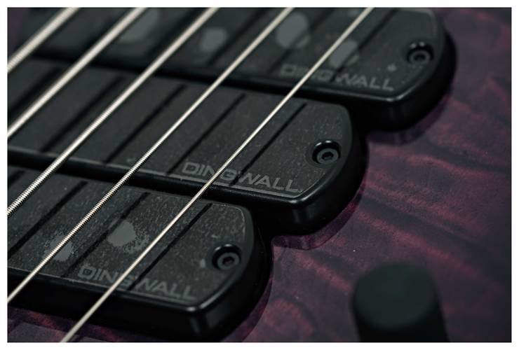 Dingwall Combustion 3 Pickup 5 String Ultraviolet Quilt Maple Fingerboard #19562 Dingwall Combustion 3 Pickup 5 String Ultraviolet Quilt Maple Fingerboard #19562