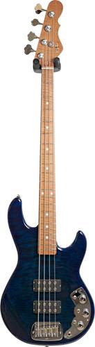 G&L Custom Shop L-2000 Peacock Blue Quilt Roasted Maple Fingerboard #CS2103009