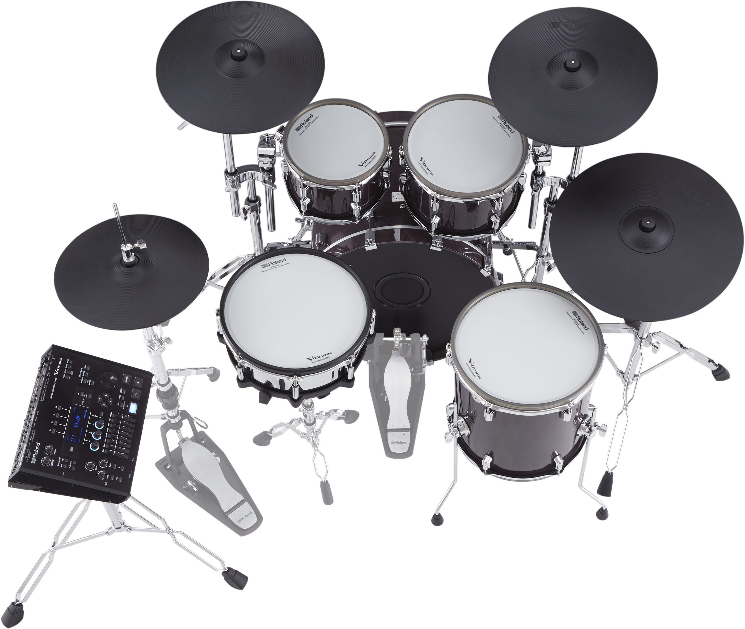 Roland VAD706 KIT V-Drums Acoustic Design Electronic Drum Kit Kit Gloss Ebony Finish
