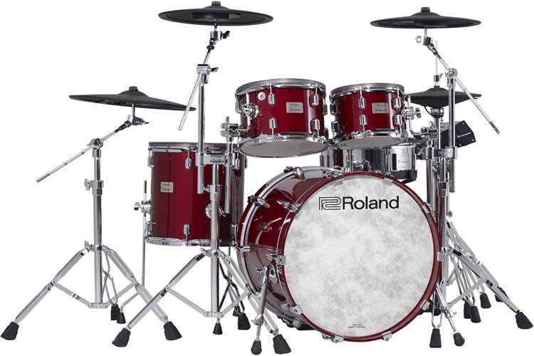 Roland VAD706 KIT V-Drums Acoustic Design Electronic Drum Kit Gloss Cherry Finish