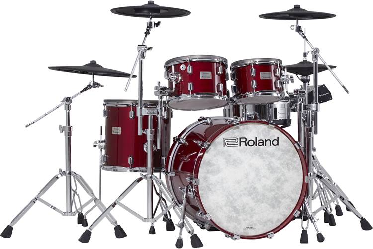 Roland VAD706 KIT V-Drums Acoustic Design Electronic Drum Kit Gloss Cherry Finish Roland VAD706 KIT V-Drums Acoustic Design Electronic Drum Kit Gloss Cherry Finish