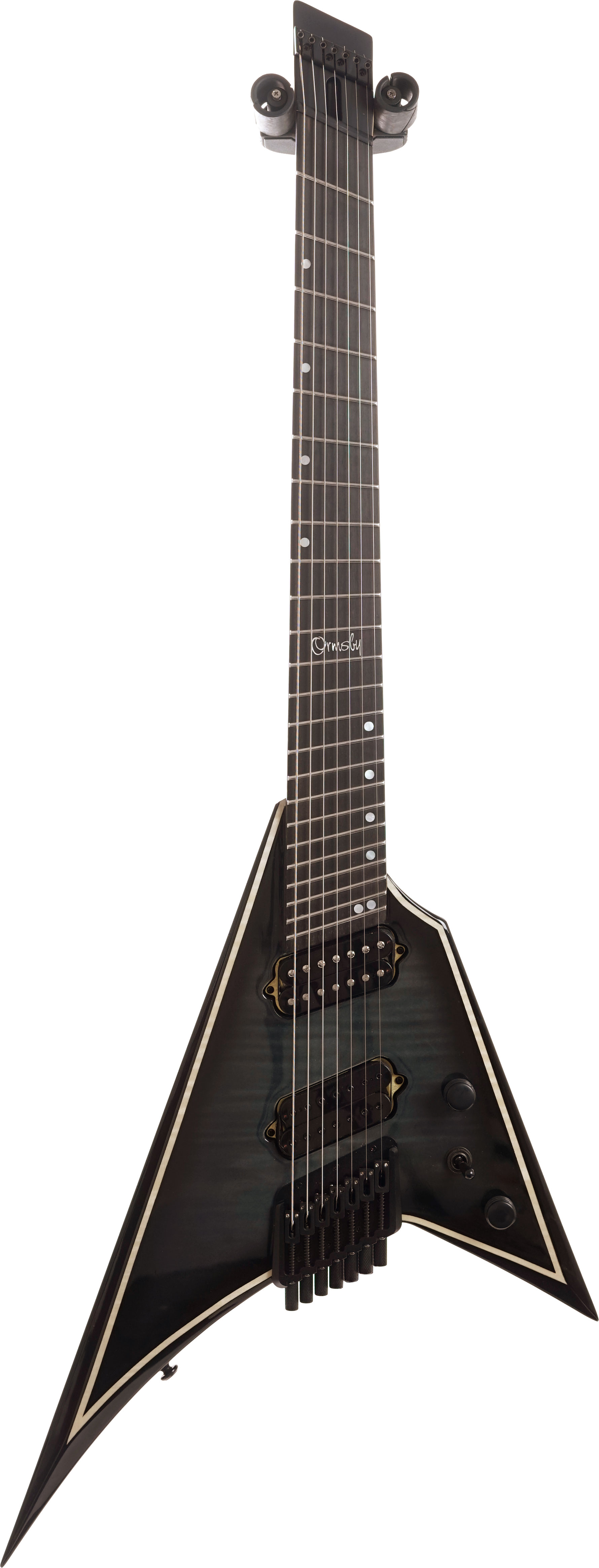 Ormsby Metal V Headless 7 String Dahlia Black (Run 16) | guitarguitar