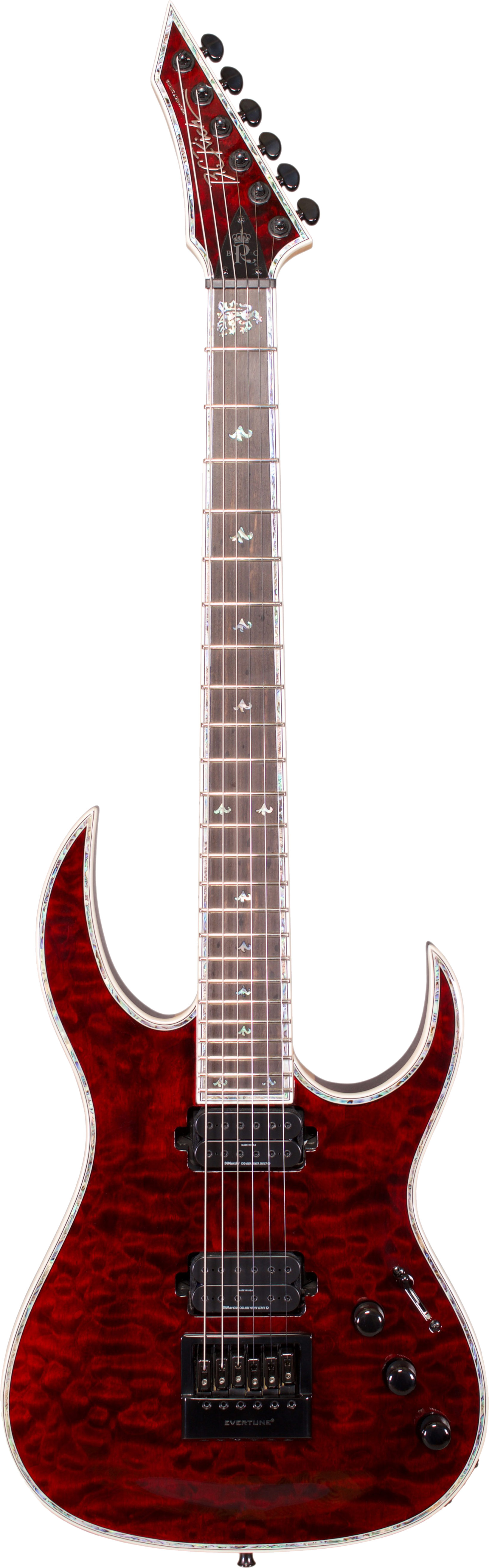 BC Rich Shredzilla Prophecy Archtop EverTune Black Cherry Quilt