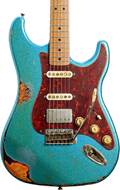 LSL Instruments Saticoy Lake Placid Sparkle Over 3 Tone Sunburst HSS Heavy Aged Roasted Maple Fingerboard
