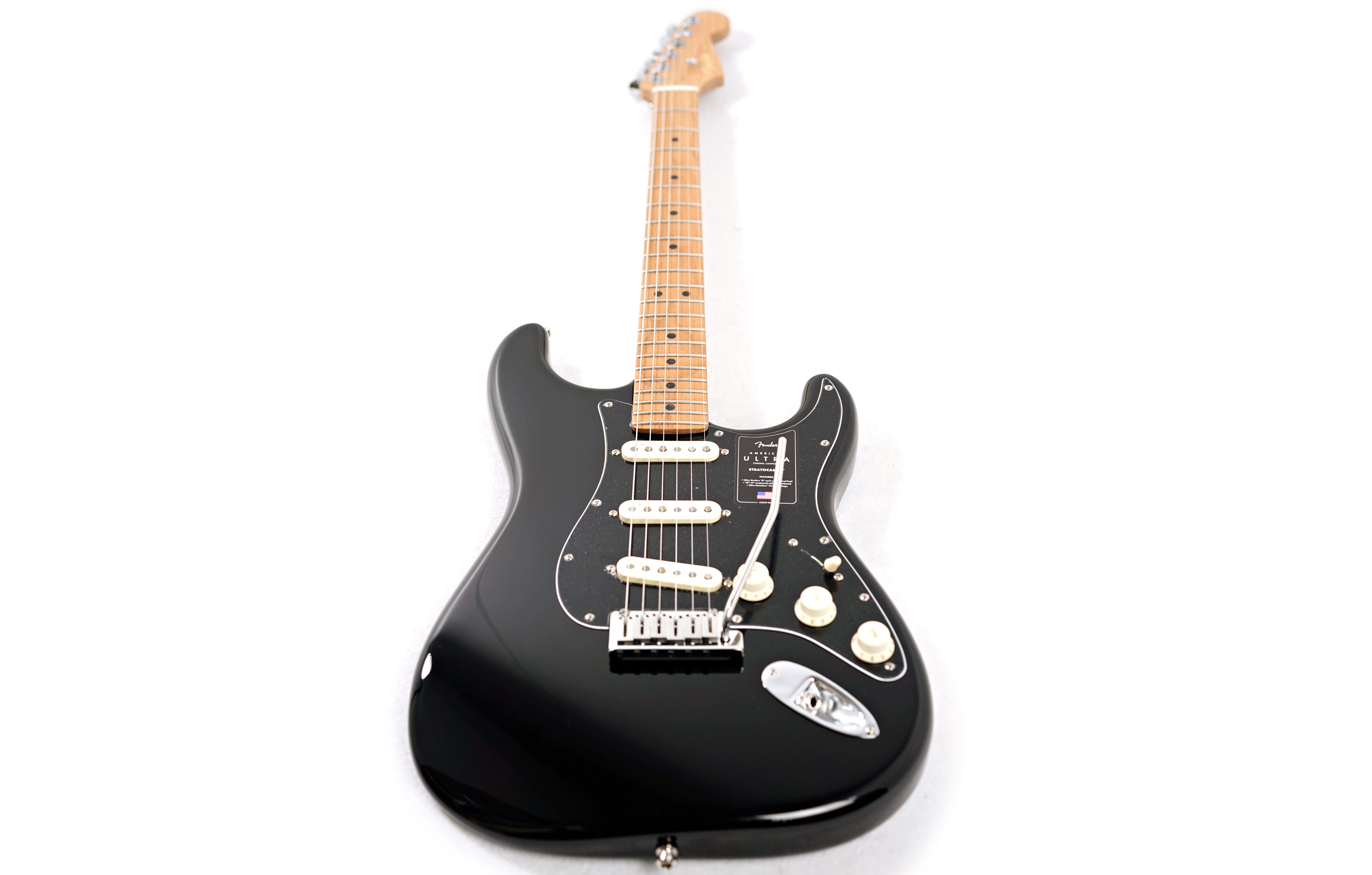 Fender FSR American Ultra Stratocaster Black with Roasted Maple  guitarguitar Exclusive