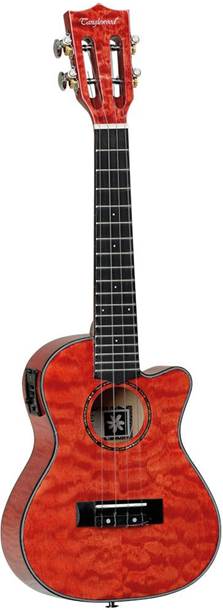 Tanglewood TWT 25 E Concert Cutaway Ukulele Tuscan Sunset Red Gloss Finish