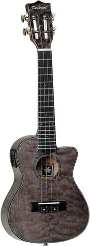Tanglewood TWT 27 E Concert Cutaway Ukulele Obsidian Black Gloss Finish Tanglewood TWT 27 E Concert Cutaway Ukulele Obsidian Black Gloss Finish