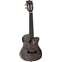Tanglewood TWT 27 E Concert Cutaway Ukulele Obsidian Black Gloss Finish Front View