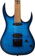 Solar Guitars SB1.6FOB Flame Ocean Blue Burst