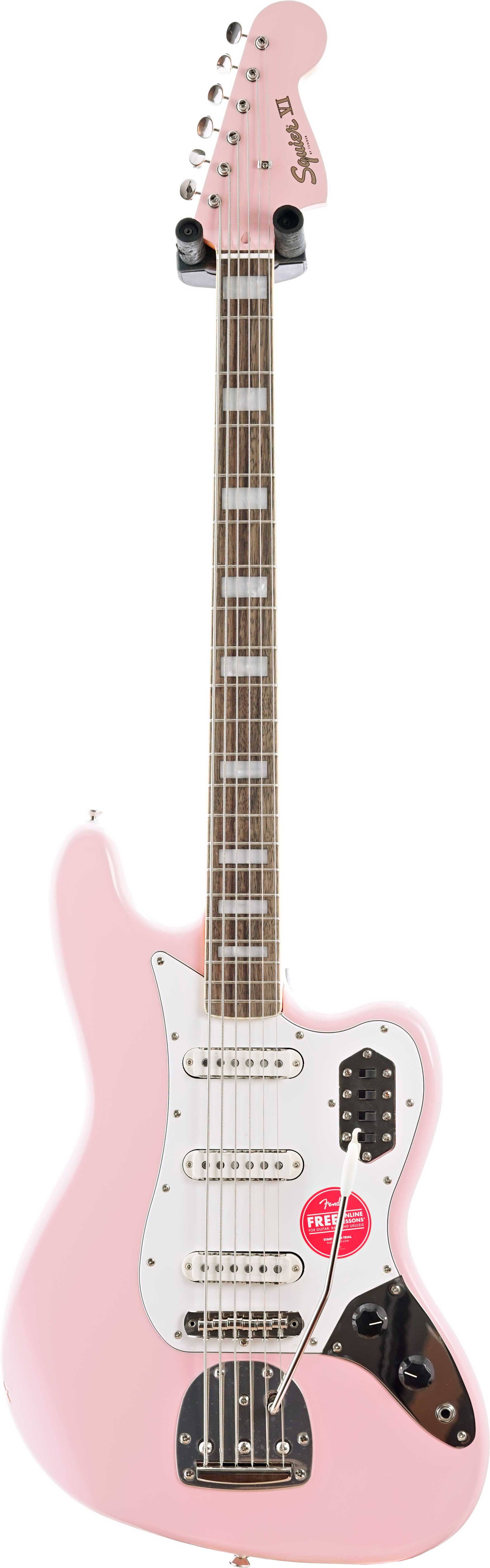 Squier FSR Classic Vibe Bass VI Shell Pink Indian Laurel Fingerboard  (Ex-Demo) #ICSK21019911
