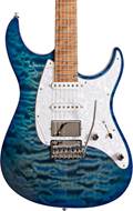 Mayones Aquila QM-6, Lagoon Burst, Quilted Maple Top #AQ2004040
