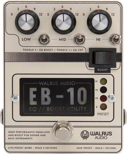 Walrus Audio EB-10 Preamp/EQ/Boost Cream