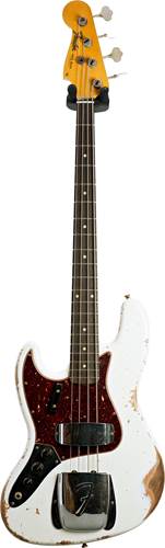 Fender Custom Shop 1961 Jazz Bass Heavy Relic Olympic White Left Handed #CZ552633