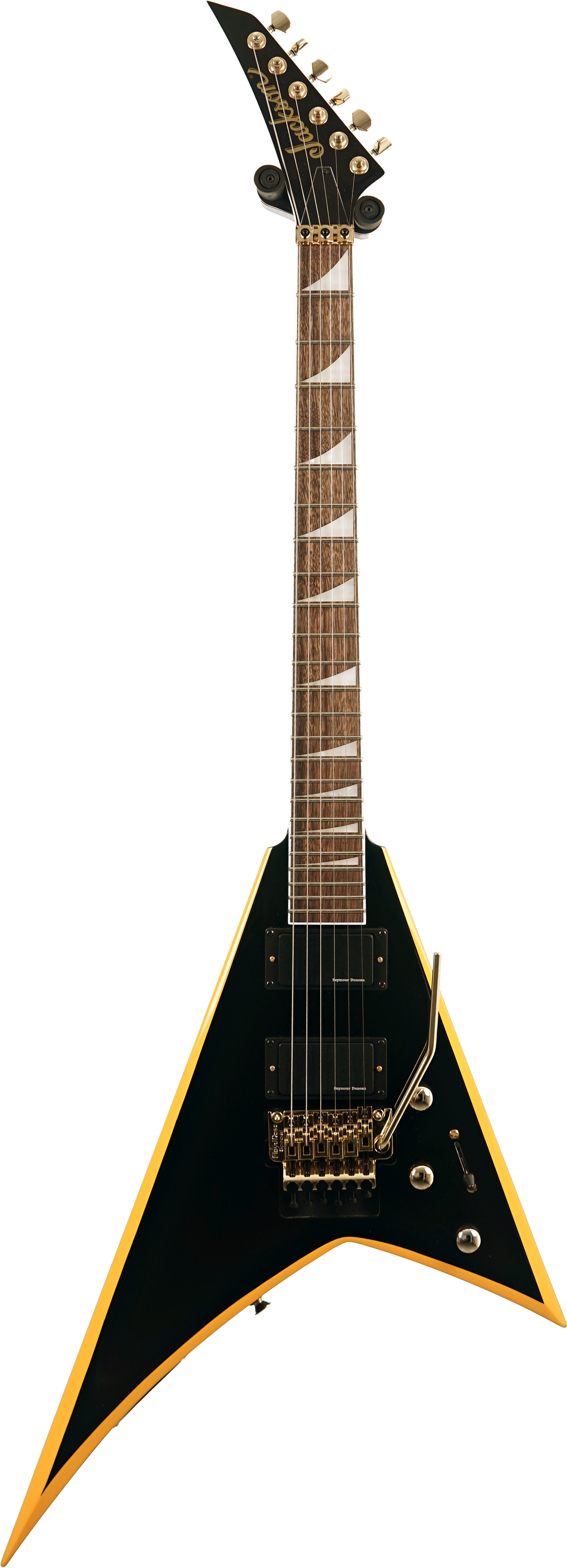 Jackson X Series Rhoads RRX24 Black with Yellow Bevels (Ex-Demo) #ICJ2517355