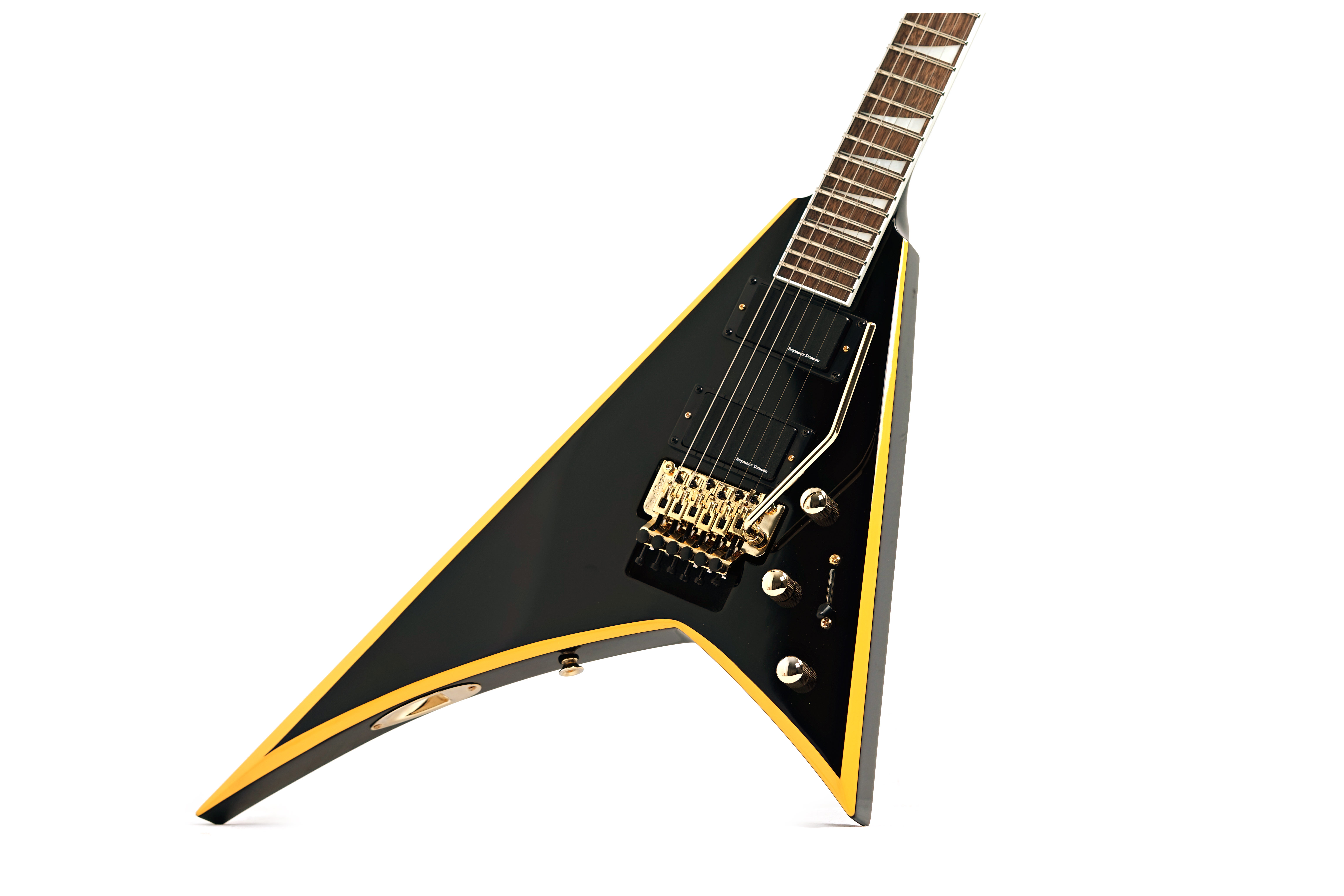 Jackson X Series Rhoads RRX24 Black with Yellow Bevels (Ex-Demo) #ICJ2517355