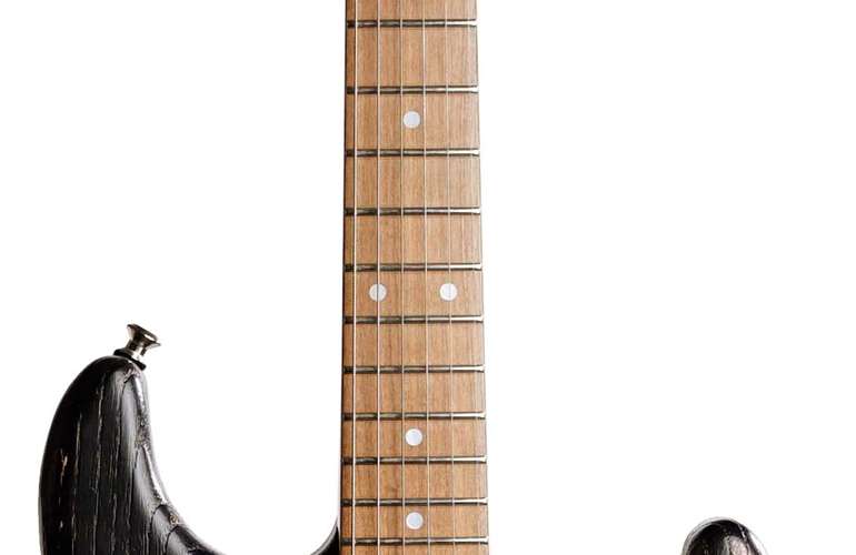 Paoletti Stratospheric Loft HS Reverse Headstock Roasted Maple Neck Heavy Black Paoletti Stratospheric Loft HS Reverse Headstock Roasted Maple Neck Heavy Black