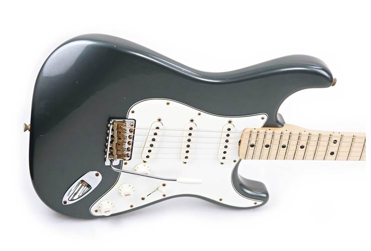 Fender Custom Shop Limited Edition 1969 Stratocaster Journeyman Relic Aged Charcoal Frosted Metallic #CZ558818 Fender Custom Shop Limited Edition 1969 Stratocaster Journeyman Relic Aged Charcoal Frosted Metallic #CZ558818