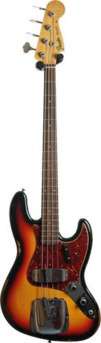 Fender Custom Shop Limited Edition 1960 Jazz Bass Relic 3 Colour Sunburst #CZ561070