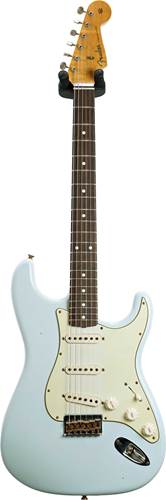 Fender Custom Shop Limited Edition 1961 Stratocaster Journeyman Relic Faded Aged Sonic Blue #CZ558817