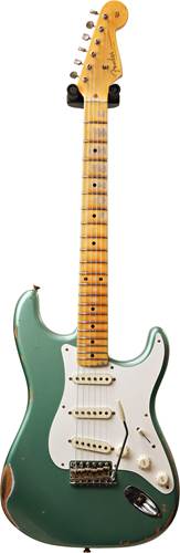 Fender Custom Shop Limited Edition 1957 Stratocaster Relic Faded Aged Sherwood Green Metallic #07558828