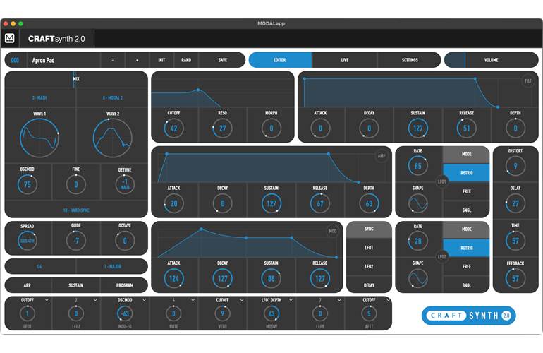 Modal Electronics COBALT8X 8-voice Extended VA-synthesizer with 61 keys Modal Electronics COBALT8X 8-voice Extended VA-synthesizer with 61 keys