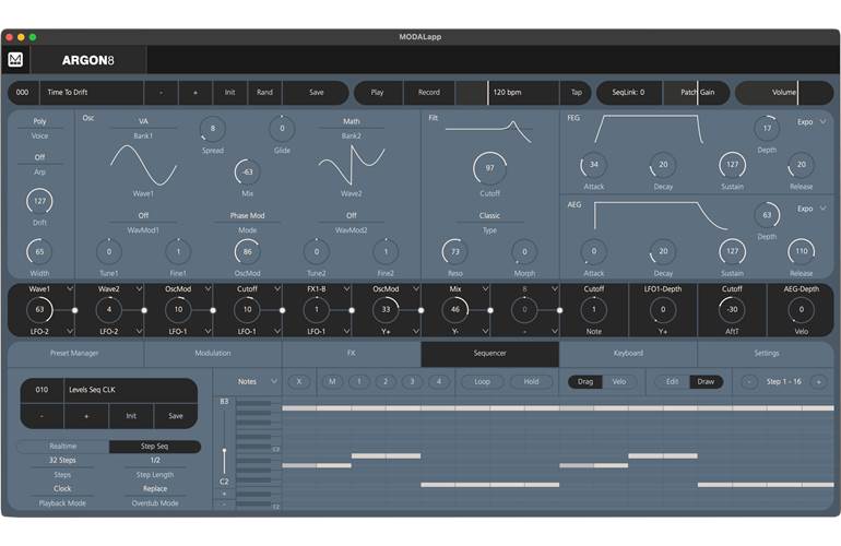 Modal Electronics COBALT8X 8-voice Extended VA-synthesizer with 61 keys Modal Electronics COBALT8X 8-voice Extended VA-synthesizer with 61 keys