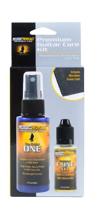 MusicNomad Premium Guitar Care Kit (3 Pack)
