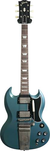 Gibson Custom Shop Murphy Lab 1964 SG Standard Reissue with Maestro Vibrola Ultra Light Aged Pelham Blue #403264 Gibson Custom Shop Murphy Lab 1964 SG Standard Reissue with Maestro Vibrola Ultra Light Aged Pelham Blue #403264