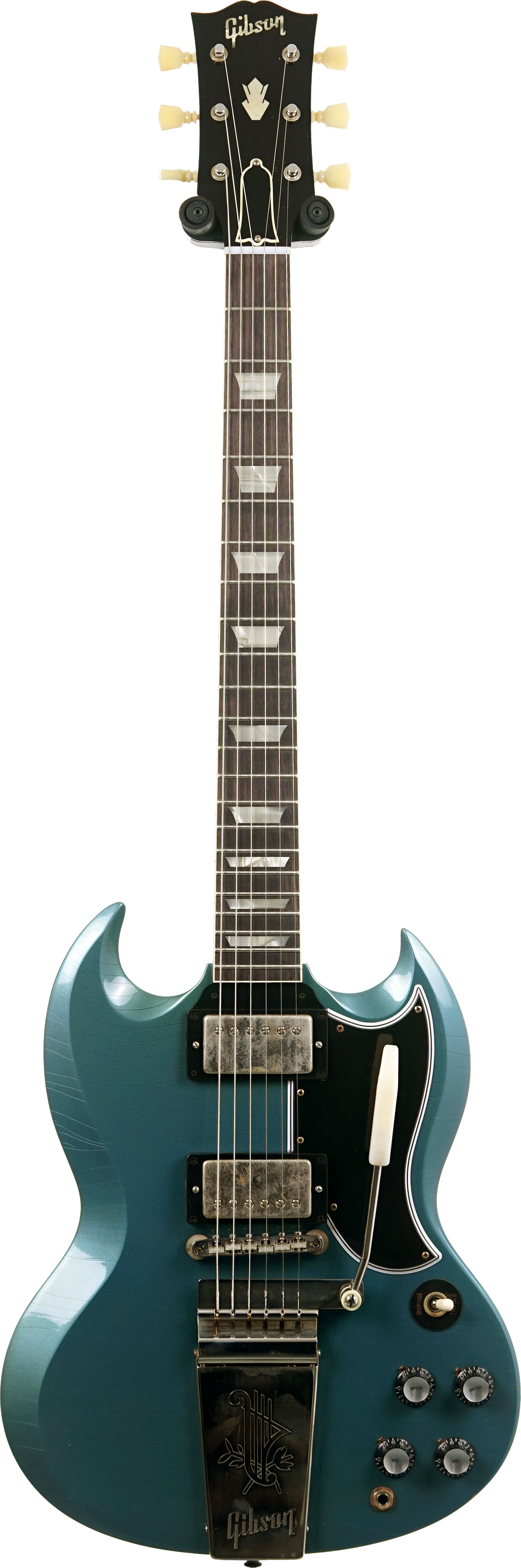 Gibson Custom Shop Murphy Lab 1964 SG Standard Reissue with Maestro Vibrola Ultra Light Aged Pelham Blue #502824
