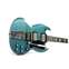 Gibson Custom Shop Murphy Lab 1964 SG Standard Reissue with Maestro Vibrola Ultra Light Aged Pelham Blue #502824 Front View