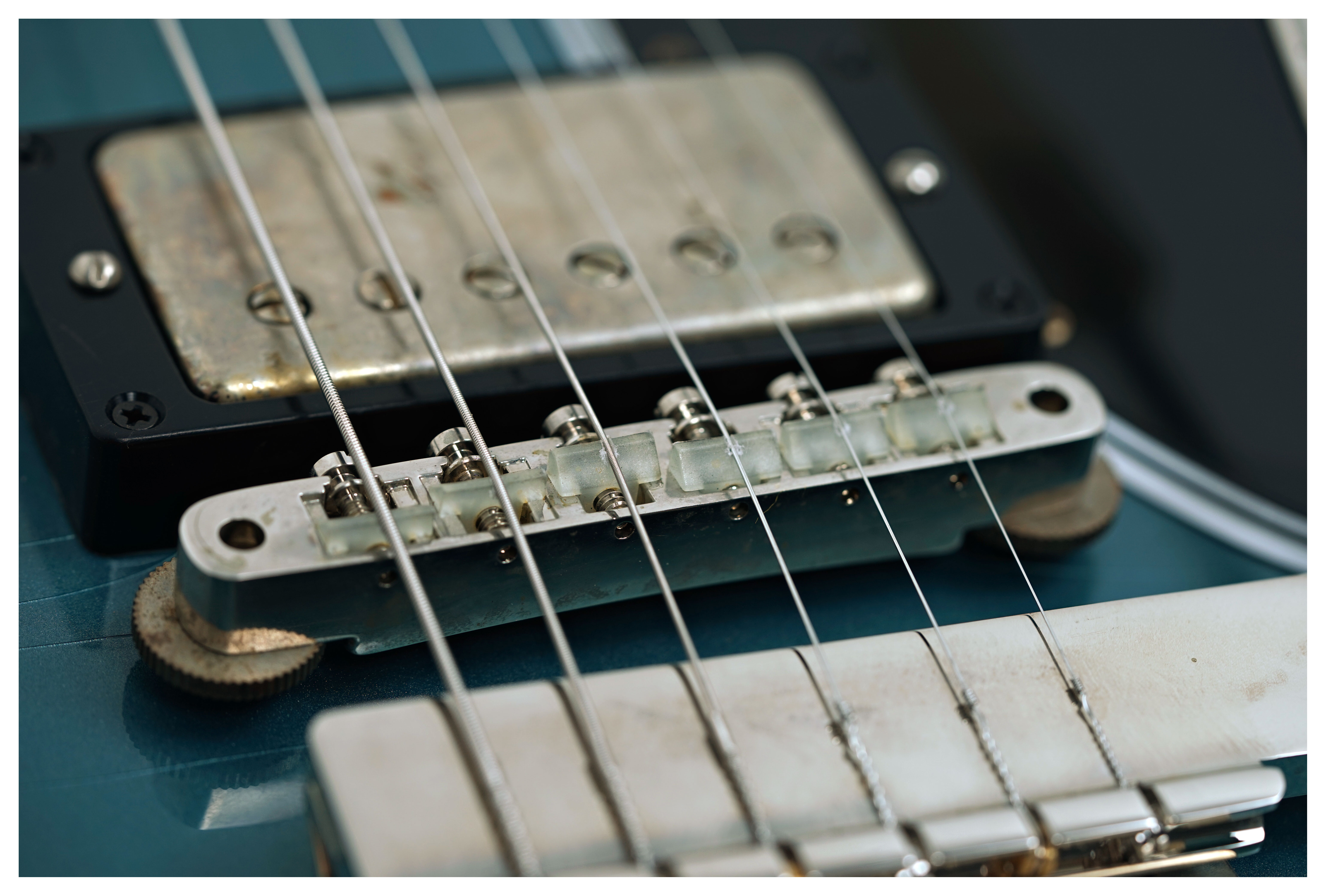 Gibson Custom Shop Murphy Lab 1964 SG Standard Reissue with Maestro Vibrola Ultra Light Aged Pelham Blue #502824