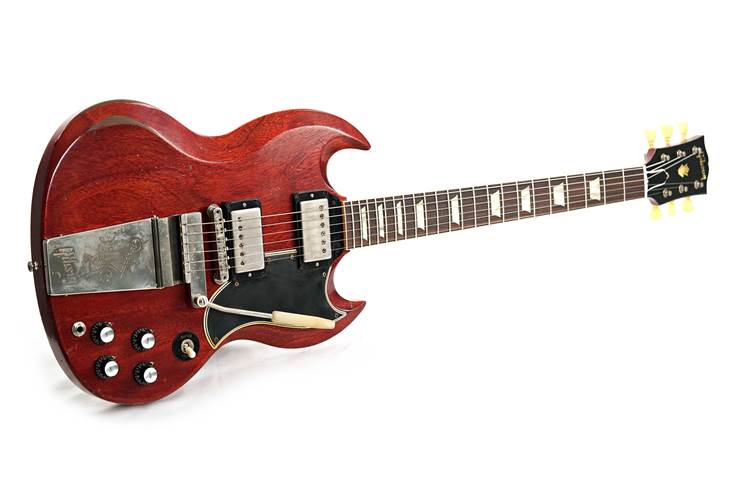 Gibson Custom Shop Murphy Lab 1964 SG Standard Reissue With Maestro Vibrola Heavy Aged Faded Cherry #300094 Gibson Custom Shop Murphy Lab 1964 SG Standard Reissue With Maestro Vibrola Heavy Aged Faded Cherry #300094