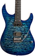 Mayones Aquila Elite S6 Lagoon Burst 5A Quilted Maple Top #AQ2203181