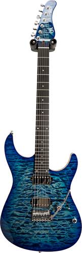 Mayones Aquila Elite S6 Lagoon Burst 5A Quilted Maple Top #AQ2203181