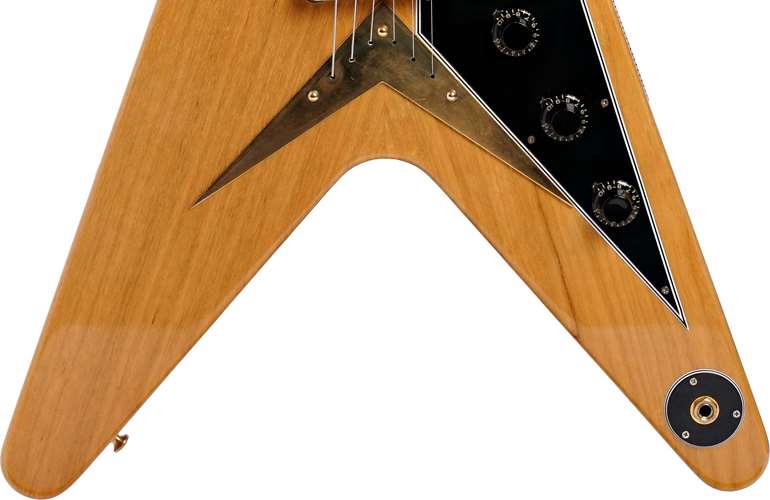 Gibson Custom Shop 58 Korina Flying V Black Pickguard Natural VOS (Ex-Demo) #82372 Gibson Custom Shop 58 Korina Flying V Black Pickguard Natural VOS (Ex-Demo) #82372
