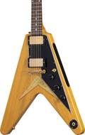 Gibson Custom Shop 58 Korina Flying V Black Pickguard Natural VOS
