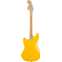 Squier FSR Bullet Competition Mustang Graffiti Yellow with Black Stripes Back View